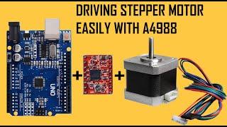 How to drive a stepper motor easily using A4988 and Arduino