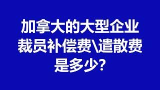 加拿大企業裁員補償費\遣散費是多少?