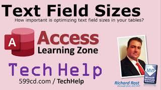 Optimizing Short Text Field Sizes in Microsoft Access Databases - is Field Length that Important?