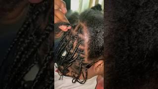 Best Simple Protective Hairstyle For Natural Type 4 Hair #shorts #minitwists #naturalhair