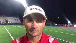 Bixby coach Loren Montgomery analyzes a season-opening win with Barry Lewis