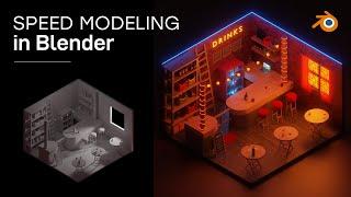 Speed Modeling in Blender - Isometric Bar