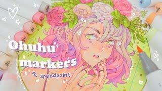  Flower Girl Speedpaint // ft. OHUHU Markers 