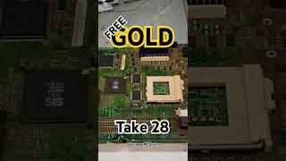 How To FREE GOLD from electronics #shorts #shortsfeed #gold #scraplife #howto #e-waste #recycling