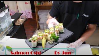 How to make Salmon Oshi sushi