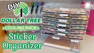 *STICKER* Desk Organizer!!! | Cooling Rack DIY | Dollar Tree DIY!!!