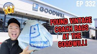 Found Vintage Coach Bags at the Goodwill! Thrifting in Fountain Valley, Ca   Ep 332