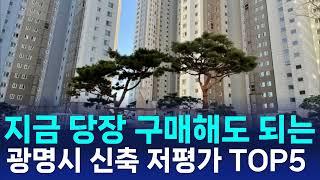 지금 당장 구매해도 되는 광명시 신축 저평가 아파트 Top 5