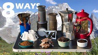 8 ways to make COFFEE when you're HIKING