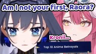 Kronii Got a Bit Jealous When She Heard That She's Not Raora's First Time