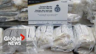 Nearly $3 million in drugs seized from trucks entering Alberta border crossing