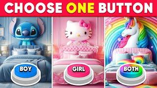 Choose One Button! BOY or GIRL or BOTH Edition ️ Fox Quiz