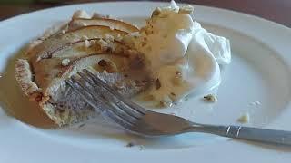 Vilka - Fork - Banana Walnut Pear Tart dish