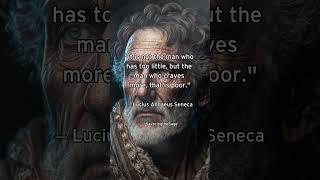 The Man Who Craves After More Is Poor – Seneca – Stoicism