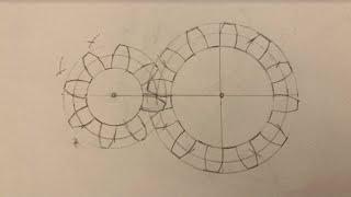 Drawing Gears with a Compass (simplified method)