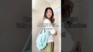 How to turn a t-shirt into a bag