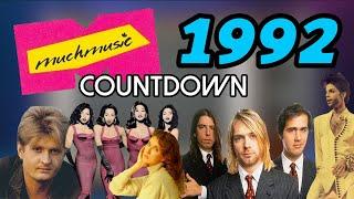 All the Songs from the 1992 MuchMusic Countdown