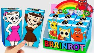 Paper DIYUnboxing ESPRESSONA SIGNORA x CAPUCHINA Blind Cube, Brainrot Surprise Box |Tana Cubes DIY