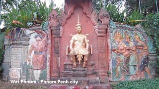 Wat Phnom in the heartbeat of Phnom Penh city, Cambodia