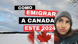 Cómo migrar a CANADA este 2024 | Guía para latinos | cómo venir a estudiar o trabajar