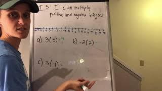 How to multiply positive and negative integers (not including multiplying a negative and a negative)