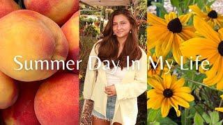 Summer Day In My Life: morning routine, coffee recipe, grwm, farmer's market