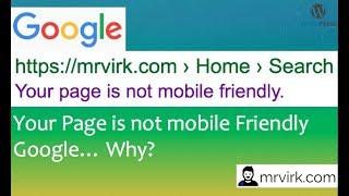 How to Fix "Your page is not mobile friendly" on Google Search ? Step by Step