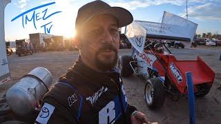 TmezTv Wing Racing!?! Podium 1st Night 410 Sprint Car After Missing Flipping Car Benton Speedway Mo