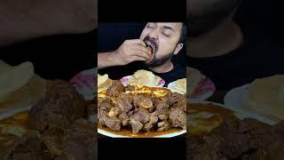Soft Luchi and Mutton Curry | #eating #asmr #shorts ##reels #eatingfood #mutton