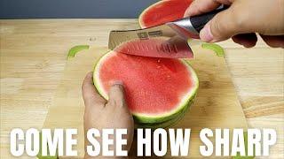 BEST BUDGET 7" SANTOKU CHEF KNIFE HOSHANHO AMAZON REVIEW