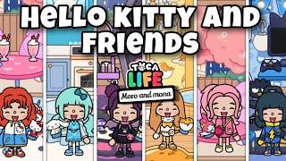 Toca life world | Hello kitty and friends house challenge  [ Cute toca boca house ideas]