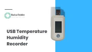 USB Temperature and Humidity Recorder. #humidity RadicalTechArt I RadicalTalks I RadicalTechMart