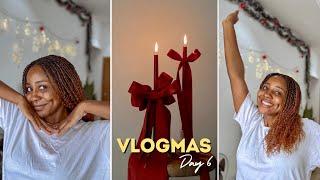 DIY Christmas decor | A day in my life | Living alone vlog | Vlogmas Day 6