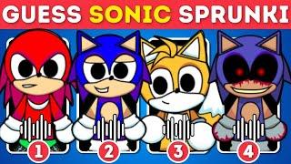 Guess the SONIC SPRUNKI by their Voice | Incredibox Sprunki Sonic Quiz