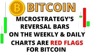 MSTR - Microstrategy's Reversal Bars on the Weekly & Daily Charts are Huge Red Flags for Bitcoin