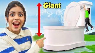 I build the World’s BIGGEST Toilet Seat!! सबसे बड़ी टॉयलेट सीट