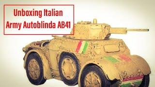 Warlord Games Bolt Action Italian Army Autoblinda AB41 [Unboxing]