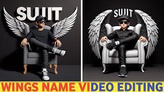 How To Create 3D Ai Wings Name Image | Trending Wings Name Video Editing | Bing Image Creator