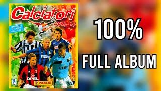 Panini Full Sticker Album Serie A Calciatori 1998-99 100% - COMPLETE, LLENO, COMPLETO, ЗАПОЛНЕННЫЙ