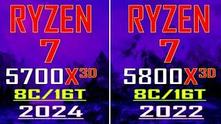 RYZEN 7 5700X3D vs RYZEN 7 5800X3D || PC GAMES BENCHMARK TEST ||