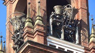 Ringing of the eight bells of the historic Italian abbey in Casalmaggiore