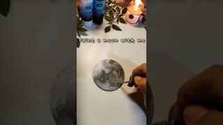 Moon painting on glass #aestheic #acrylicscenery #diycrafts #artist #artlover #craft #painting #diy