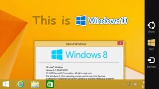 Windows 10, but it looks like Windows 8.1 (ProjectBlue Demo)