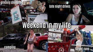 A weekend in my life | camping, grocery shopping, target runs