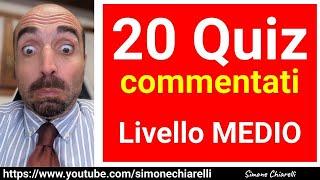 20 QUIZ - livello medio - commentati in diretta da Simone Chiarelli (3/11/2024)