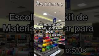 Escolha seu Material Escolar 2024! #viral #materialescolar #fypシ #1million #2024