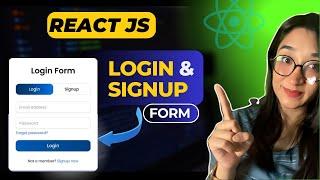 React Project | How to Make Login & Sign Up Form in React JS | ReactJS Login & Registration Form |