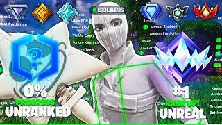 Using Fortnite Cheats To Speed run From Unranked To UNREAL In Ranked Reload (100% Win Rate)