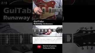 How to play Runaway  (Short Version) - Del Shannon / Guitar Lesson / GuiTabs