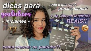 dicas para youtubers iniciantes | como crescer no youtube?! ‍️/ Marjory Carrilho